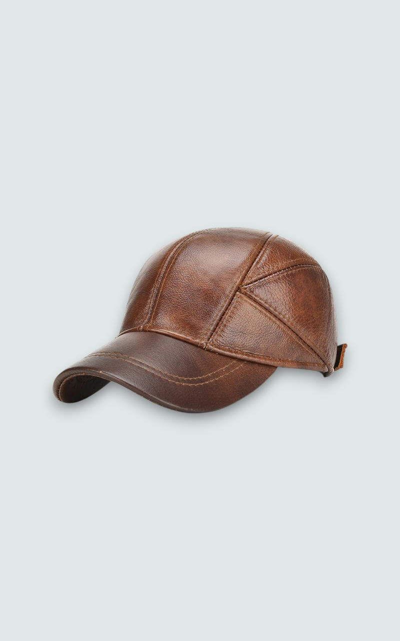 Cowhide Leather Baseball Cap
