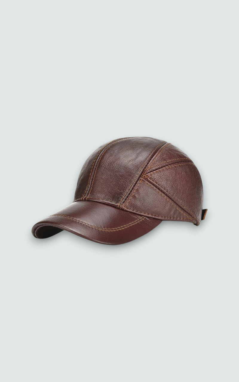 Cowhide Leather Baseball Cap