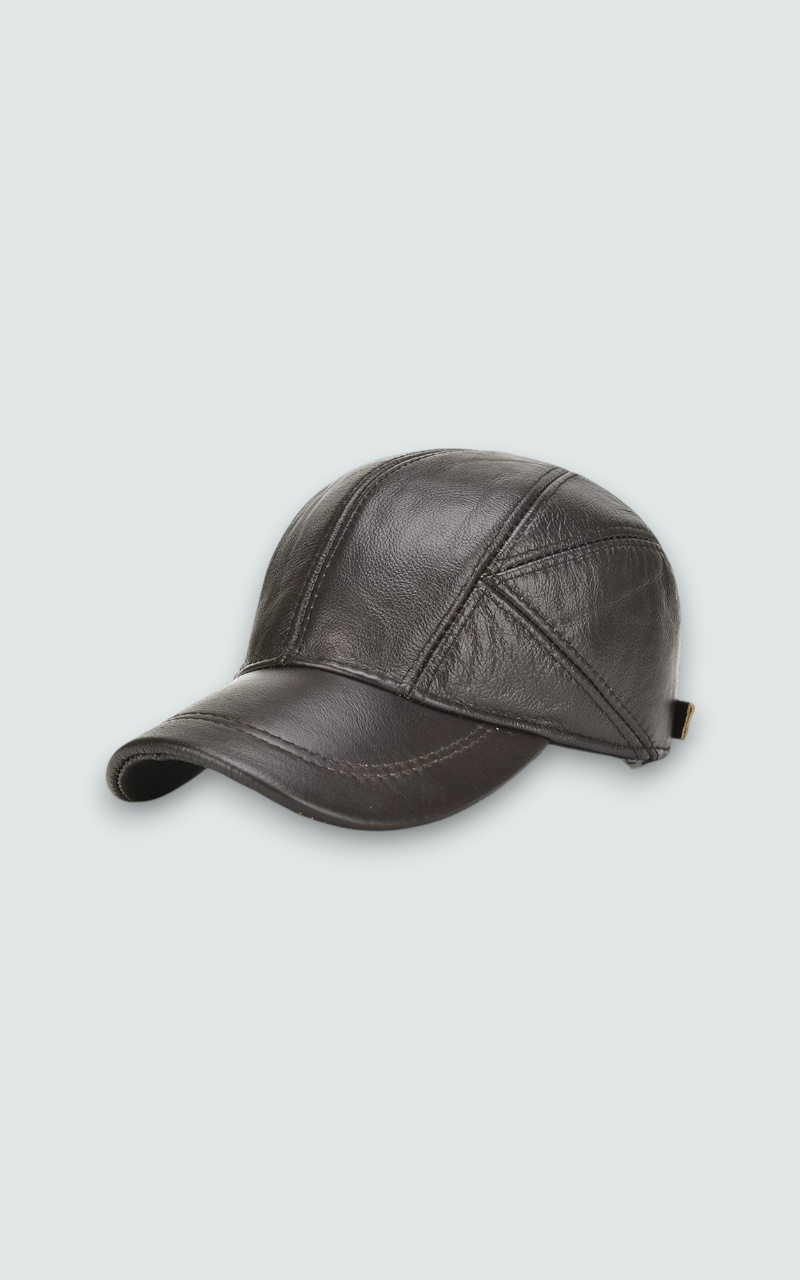 Cowhide Leather Baseball Cap