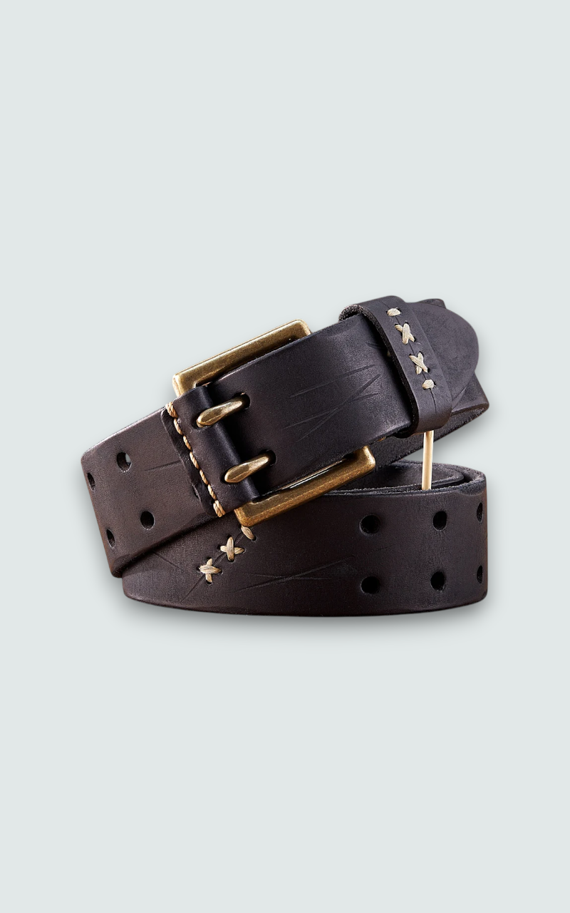 Vintage Washed Genuine Leather Belt