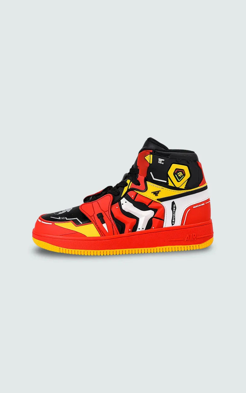 Crimson Reactor High-Top Sneakers