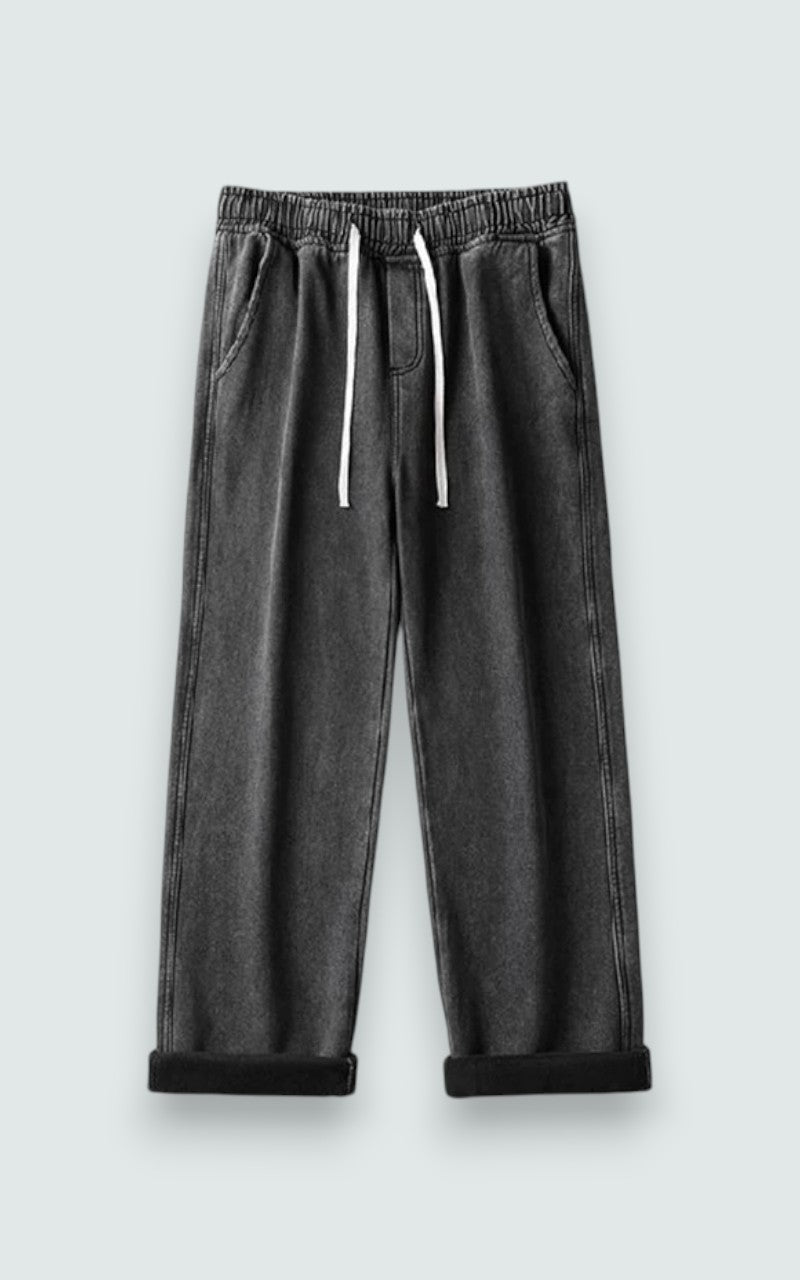 Loose Fit Straight Denim Pants