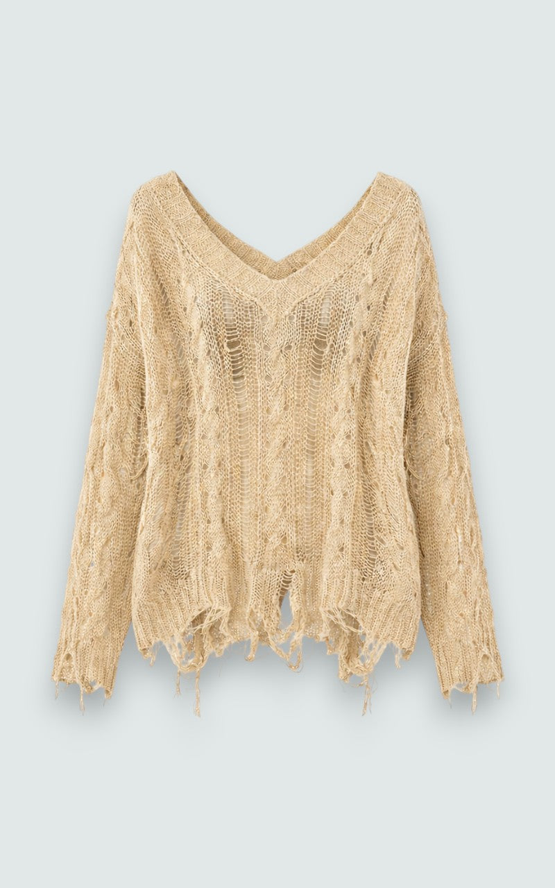 Deconstructed Punk Knit Top