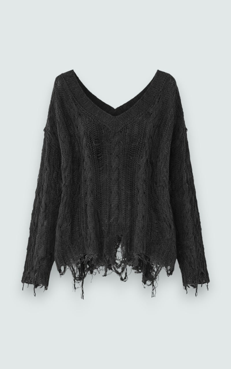 Deconstructed Punk Knit Top
