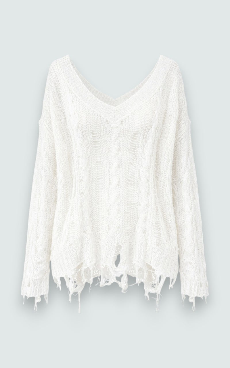 Deconstructed Punk Knit Top