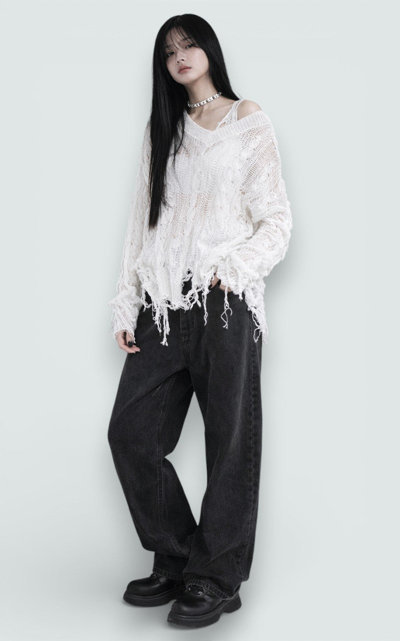 Deconstructed Punk Knit Top