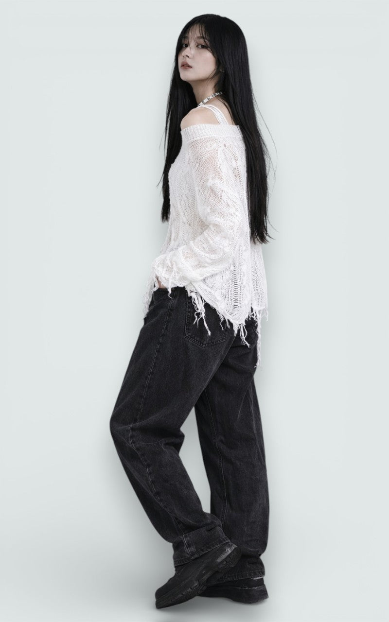 Deconstructed Punk Knit Top