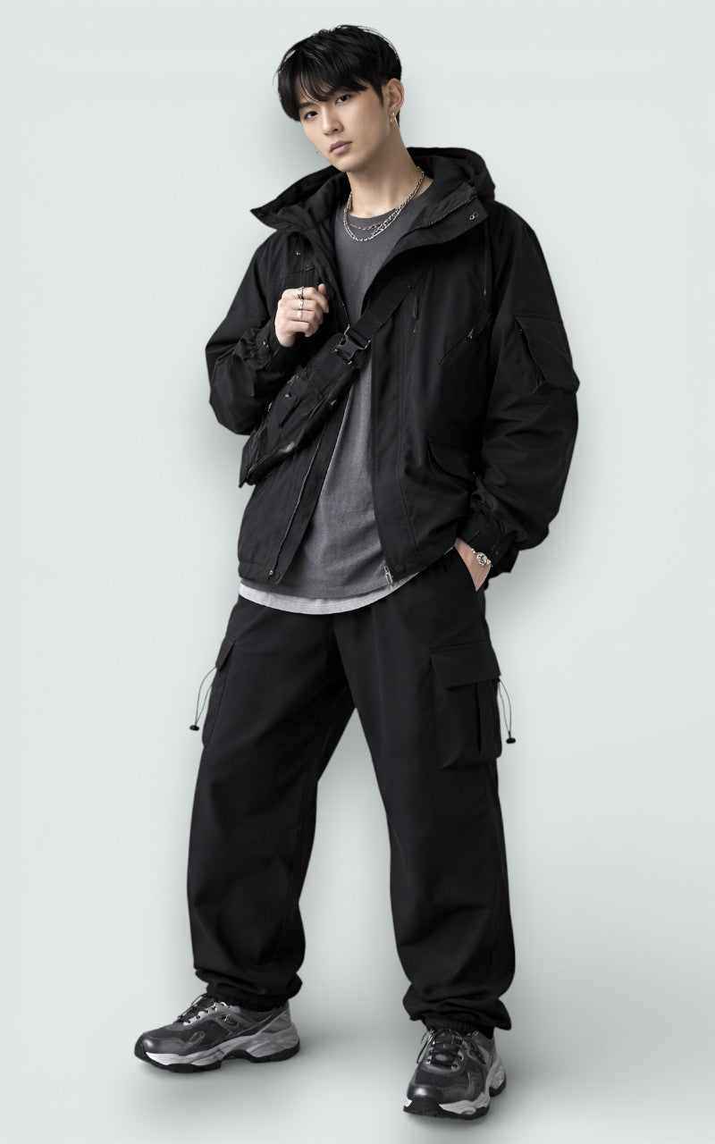Utility Drawstring Cargo Pants