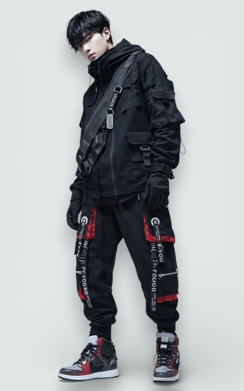 Printed Utility Jogger Pants