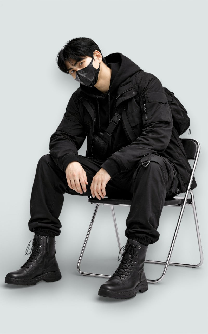 Strap Detail Cargo Jogger Pants