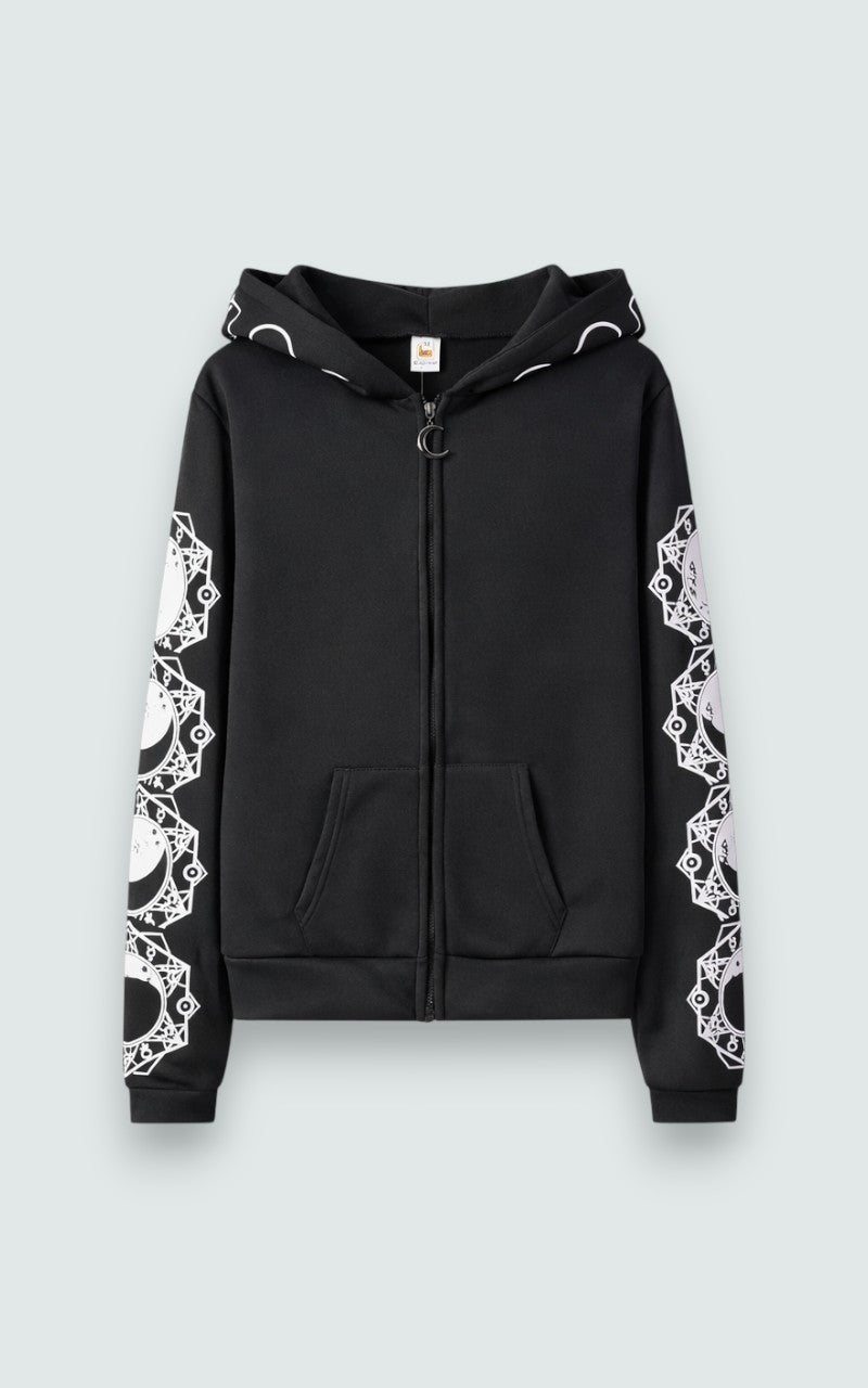 Lunar Sigil Zip Hoodie