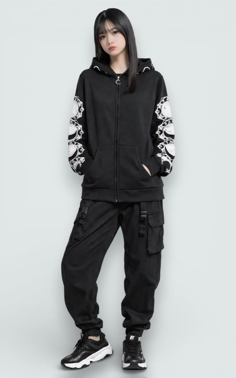 Lunar Sigil Zip Hoodie