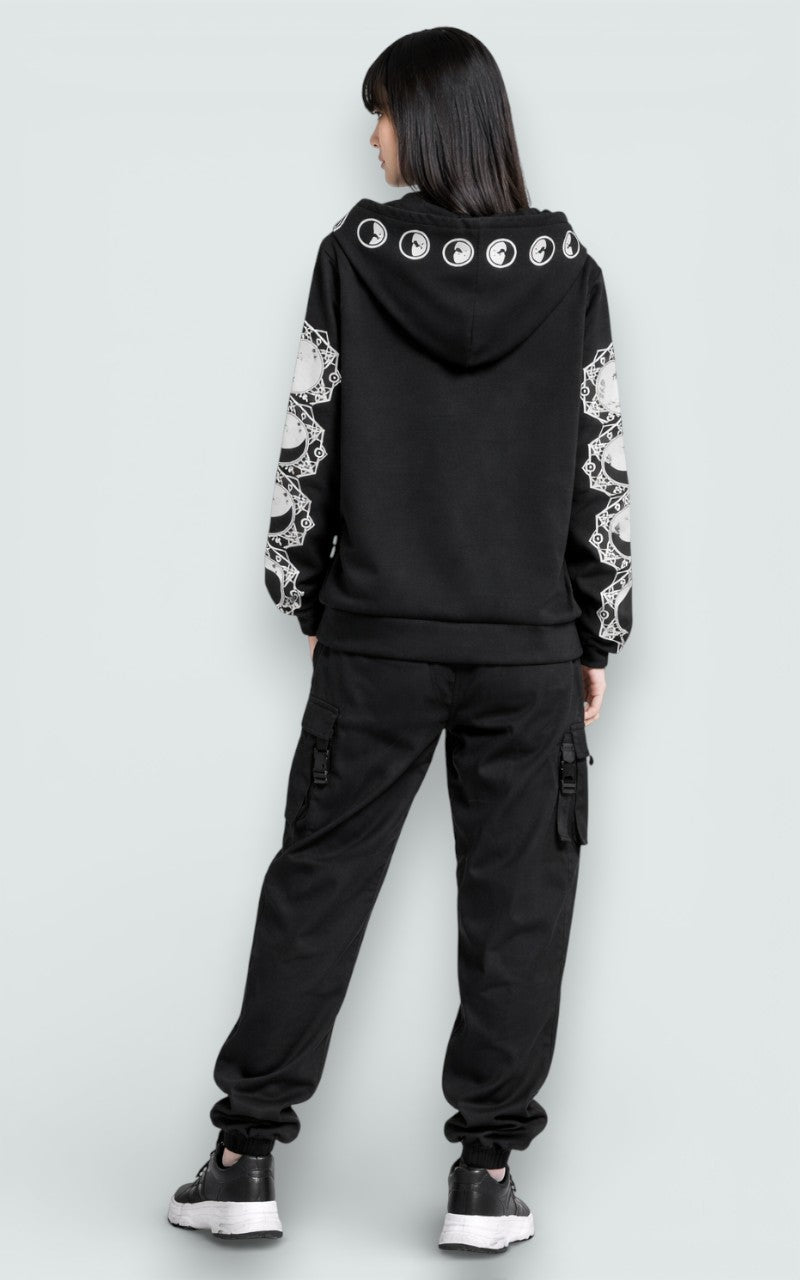Lunar Sigil Zip Hoodie