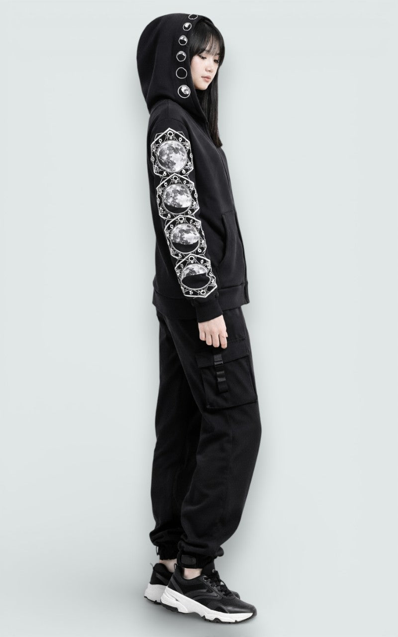 Lunar Sigil Zip Hoodie