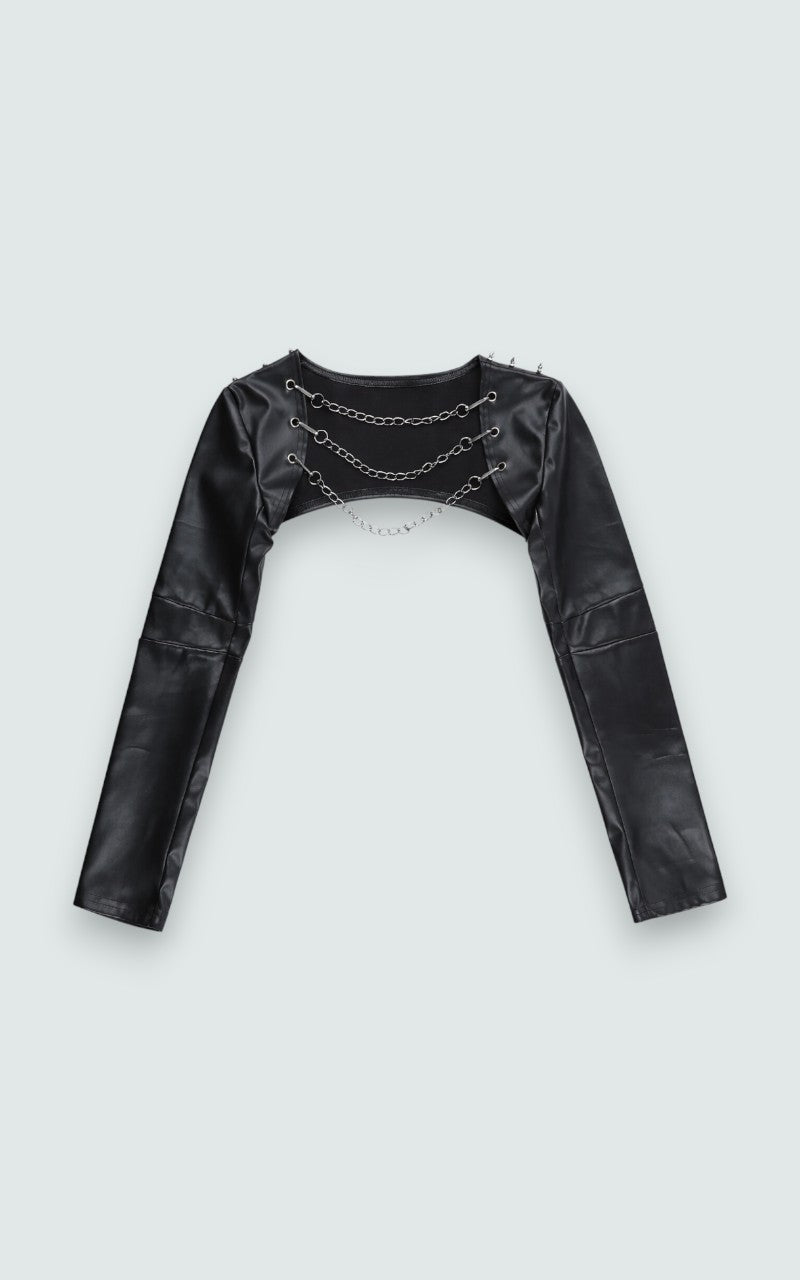 Chain Detail Gothic Cropped Bolero