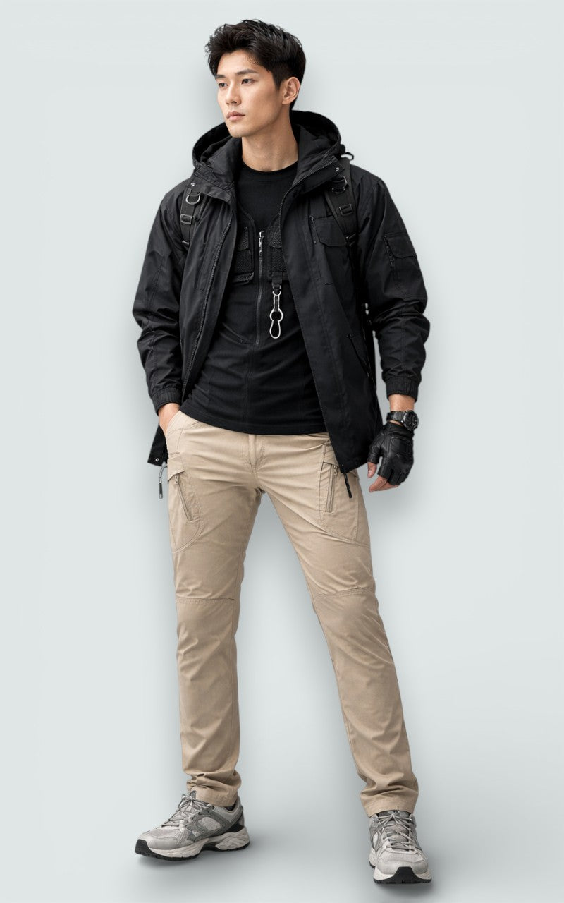 Utility Zip-Pocket Cargo Pants