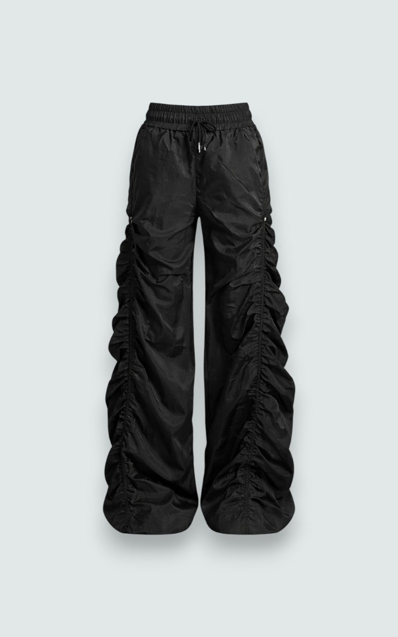 Ruched High-Waist Bloomers Pants