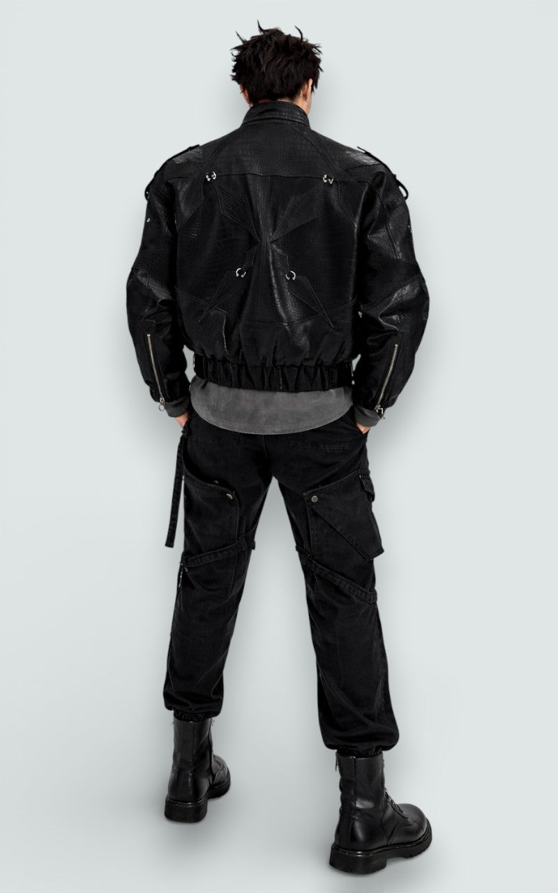 Edgeform Utility Faux Leather Jacket