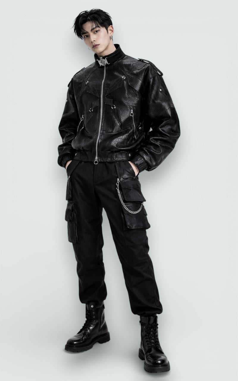Edgeform Utility Faux Leather Jacket