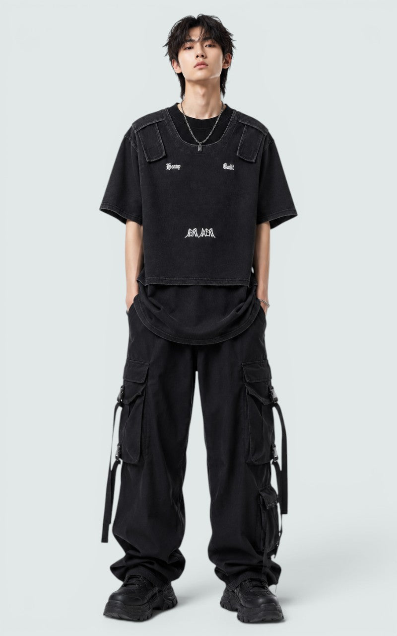 Layered Void Oversized Tee