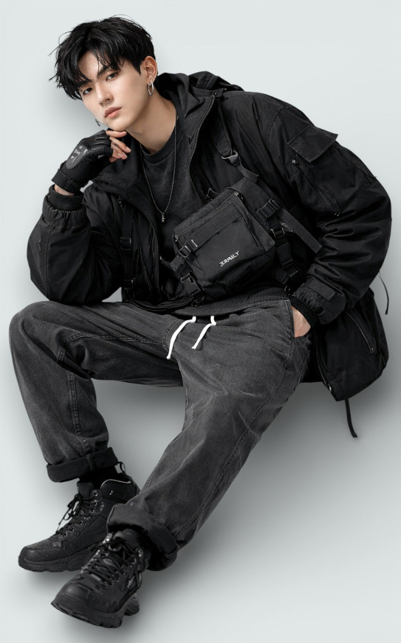 Loose Fit Straight Denim Pants