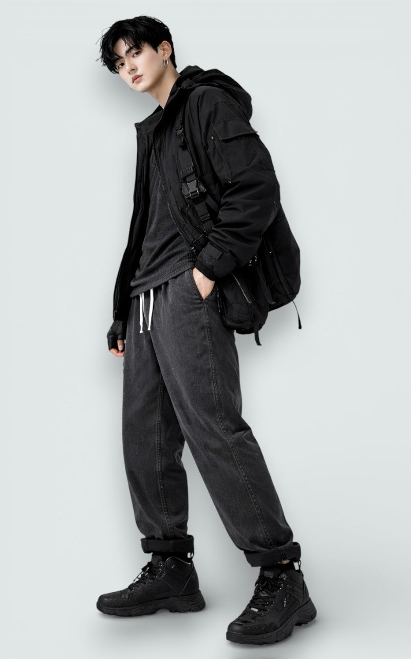 Loose Fit Straight Denim Pants