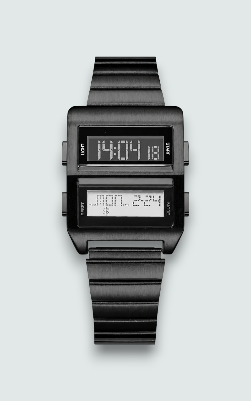 Retro Dual-Screen Digital Watch