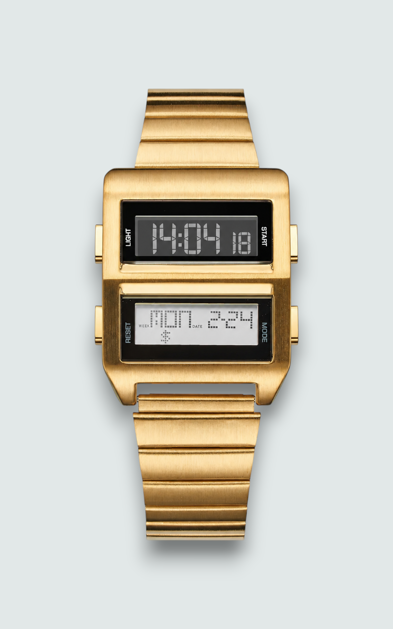 Retro Dual-Screen Digital Watch