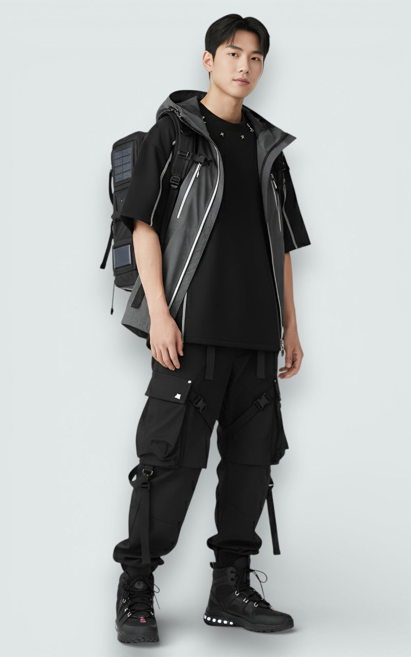 Contrast Seam Short Sleeve Tee