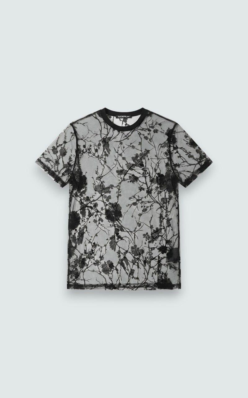 Transparent mesh tee