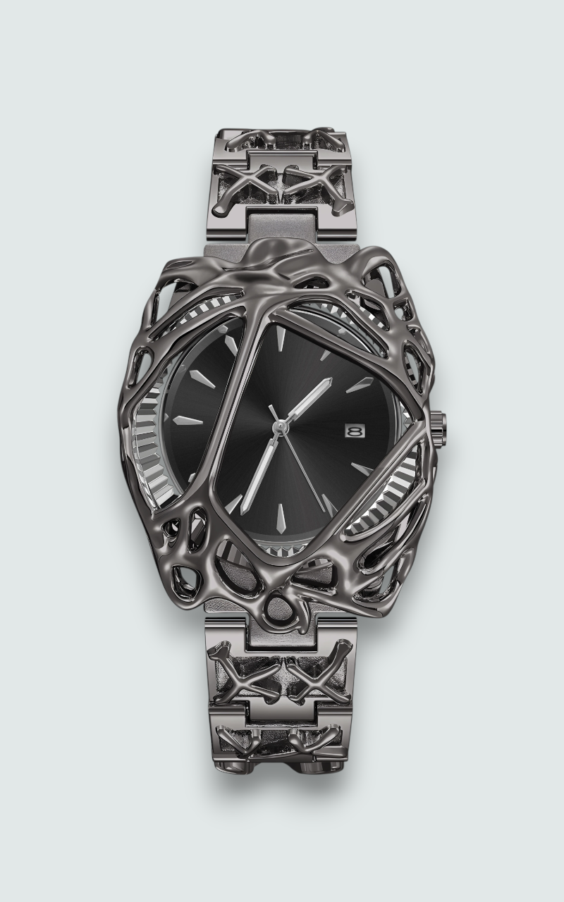 Crimson Void Skeleton Watch