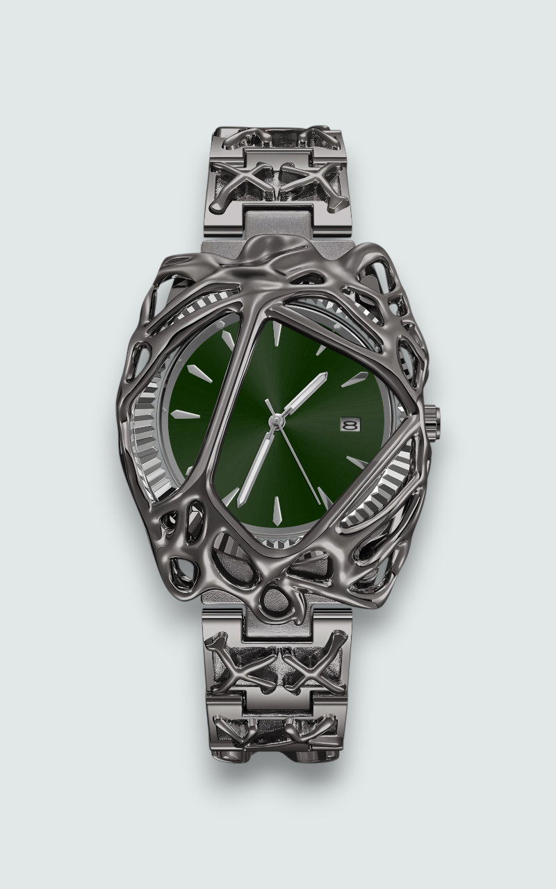 Crimson Void Skeleton Watch
