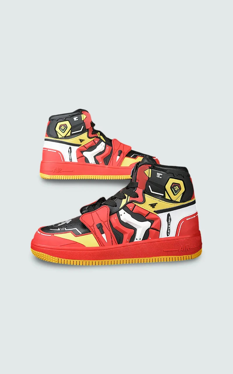 Crimson Reactor High-Top Sneakers