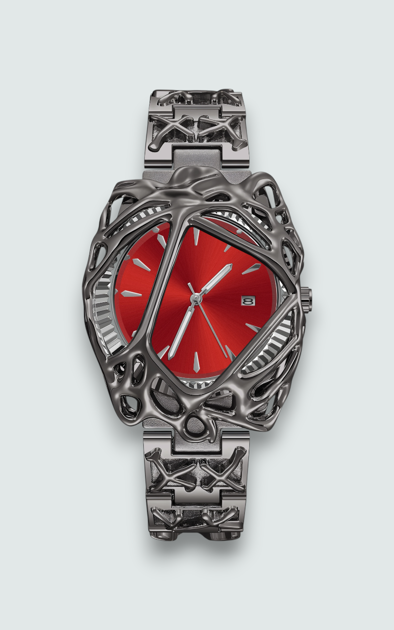 Crimson Void Skeleton Watch